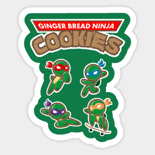 Ginger Bread Ninja Cookies Sticker